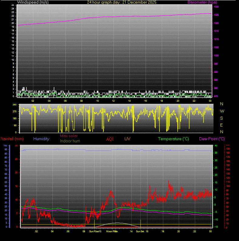 24 Hour Graph for Day 21
